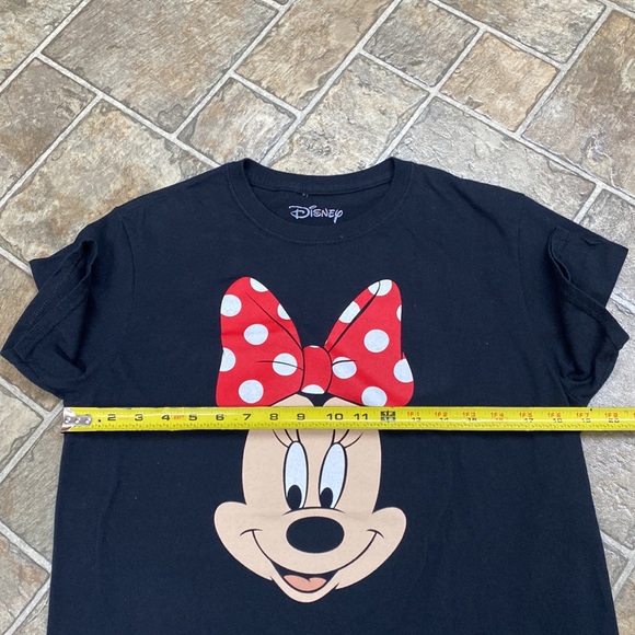 Disney Minnie Mouse Tee Shirt Short Sleeve, Black - Picture 4 of 5